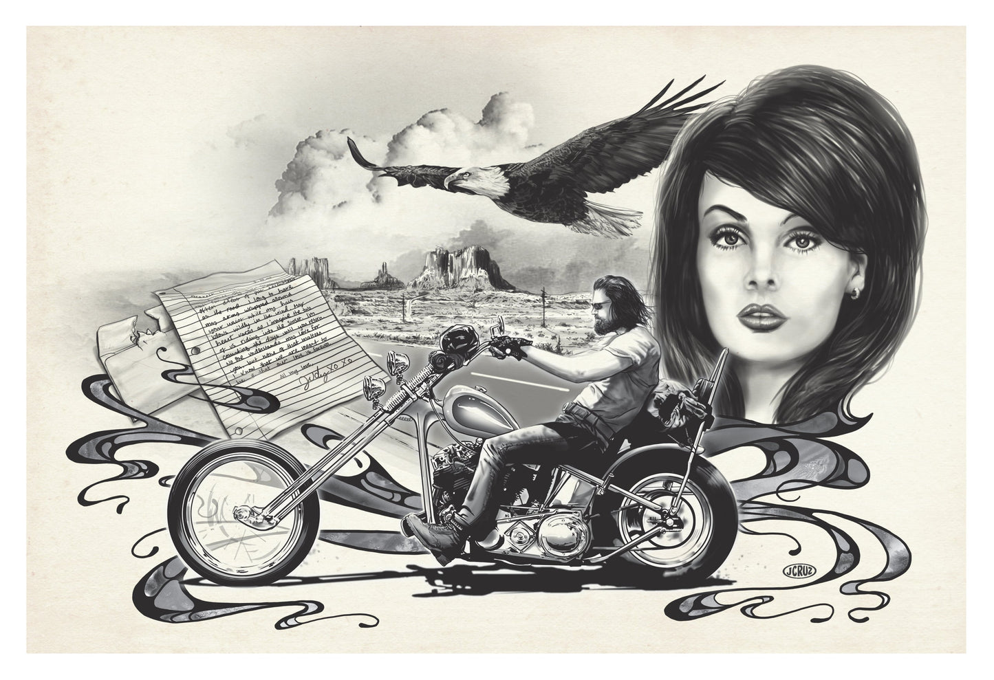 "LETTER FROM JUDY" SIGNED PRINT