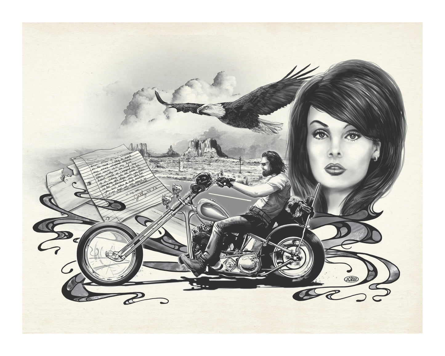 "LETTER FROM JUDY" SIGNED PRINT