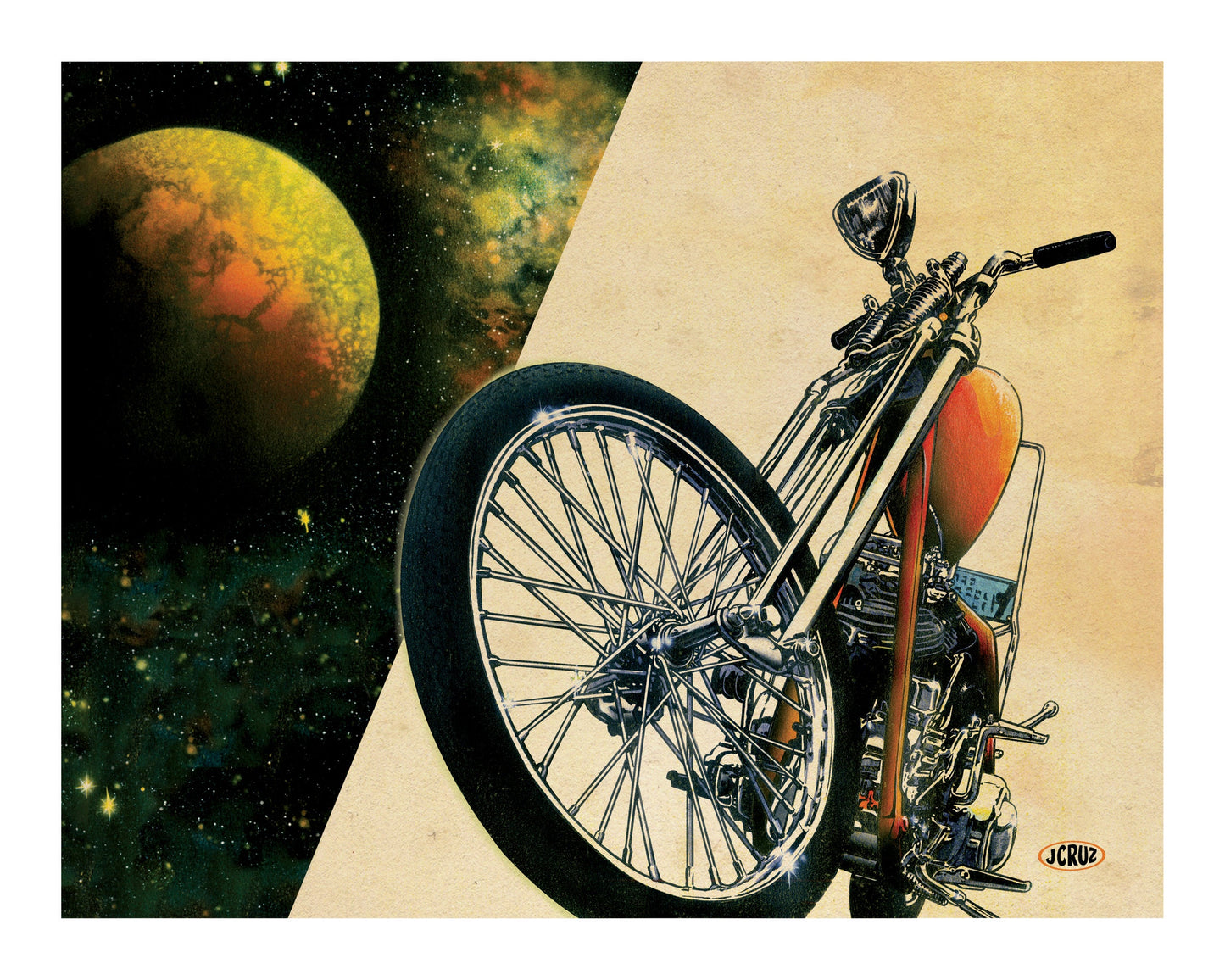 "SPACED OUT" SIGNED PRINT