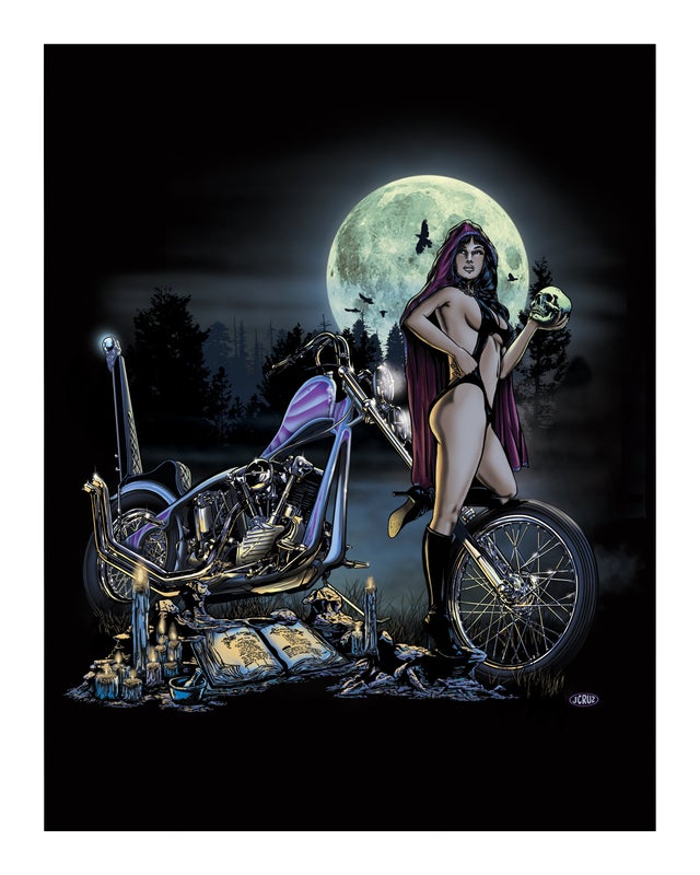 "INDIGO MOON" SIGNED PRINT